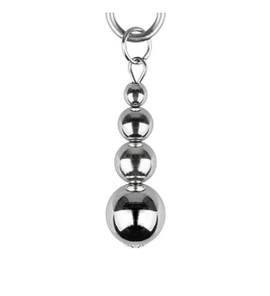 Затискачі для сосків Bedroom Fantasies: Nipple Clamps with Beaded Chain - Silver