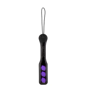 Паддл Punishment – Purple Lips Paddle – Black, залишає слід у вигляді поцілунку