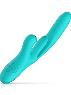 Вібратор-кролик із вагінальним відростком Good Vibes Only – Lisa Thrusting Rabbit Vibrator with G-Spot Stimulator