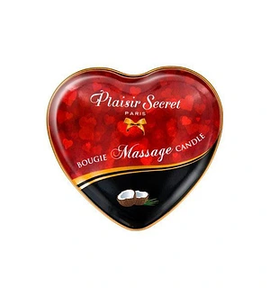 Масажна свічка серце Plaisirs Secrets Coconut (35 мл)