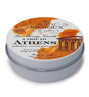 Масажна свічка Petits Joujoux - Athens - Musk and Patchouli (43 мл) з афродизіаками
