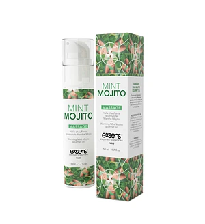 Масажна олія EXSENS Mojito 50мл розігрівальна, без цукру, без парабенів, їстівна