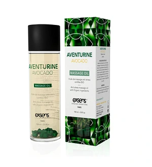 Масажна олія EXSENS Aventurine Avocado (антистрес з авантюрином) 100мл, натуральна