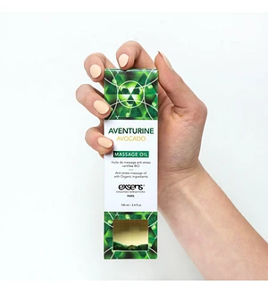 Масажна олія EXSENS Aventurine Avocado (антистрес з авантюрином) 100мл, натуральна