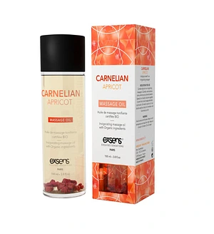 Масажна олія EXSENS Carnelian Apricot (бадьорна з сердоліком) 100мл, натуральна