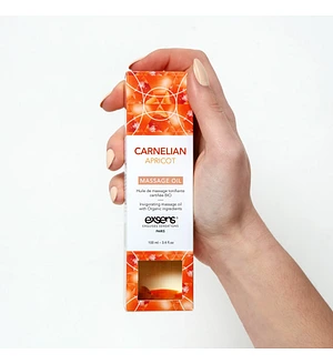 Масажна олія EXSENS Carnelian Apricot (бадьорна з сердоліком) 100мл, натуральна