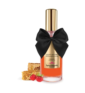 Розігрівальна олія Bijoux Indiscrets Light my Fire – Wild Strawberry&Honey