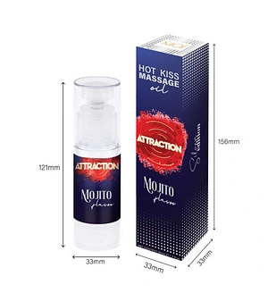 Їстівна масажна олія MAI Attraction Mojito Hot Kiss (50 мл)