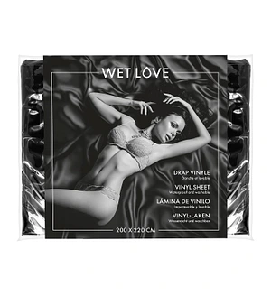 Простирадло з вінілу Fetish Tentation Black 220x200, чорне
