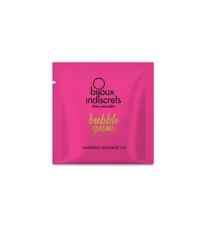 Пробник розігрівальої олії Bijoux Indiscrets Light my Fire – Strawberry Bubblegum