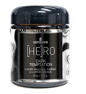 Масажна свічка Sensuva [HE]RO Dark Temptation Massage Oil Candle 113г