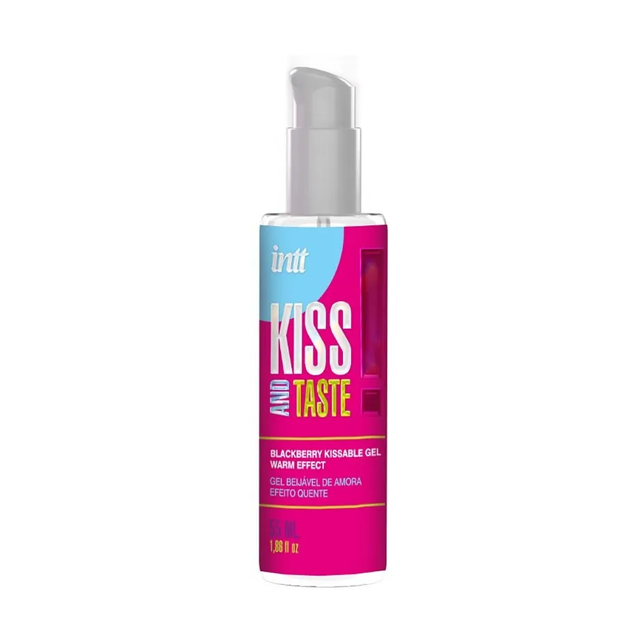Масажний гель Intt KISS AND TASTE! (55 мл) зі смаком ожини