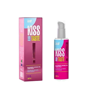 Масажний гель Intt KISS AND TASTE! (55 мл) зі смаком ожини
