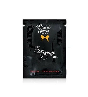 Пробник масажної олії Plaisirs Secrets Strawberry (3 мл)