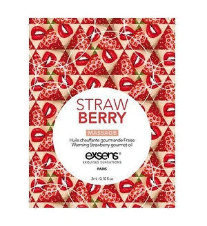 Пробник масажної олії EXSENS Strawberry 3мл