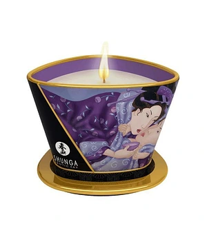 Масажна свічка Shunga Massage Candle – Exotic Fruits (170 мл) з афродизіаками