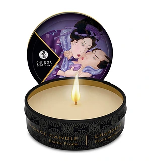 Масажна свічка Shunga Mini Massage Candle – Exotic Fruits (30 мл) з афродизіаками