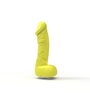 Мило у формі пеніса Pure Bliss MINI Yellow, крафтове мило-член, натуральне