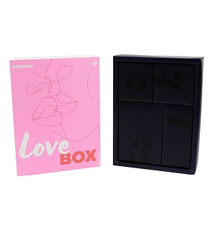 Подарунковий набір Satisfyer Love Box, іграшка для нього та для неї, білизна, мішечок для зберігання