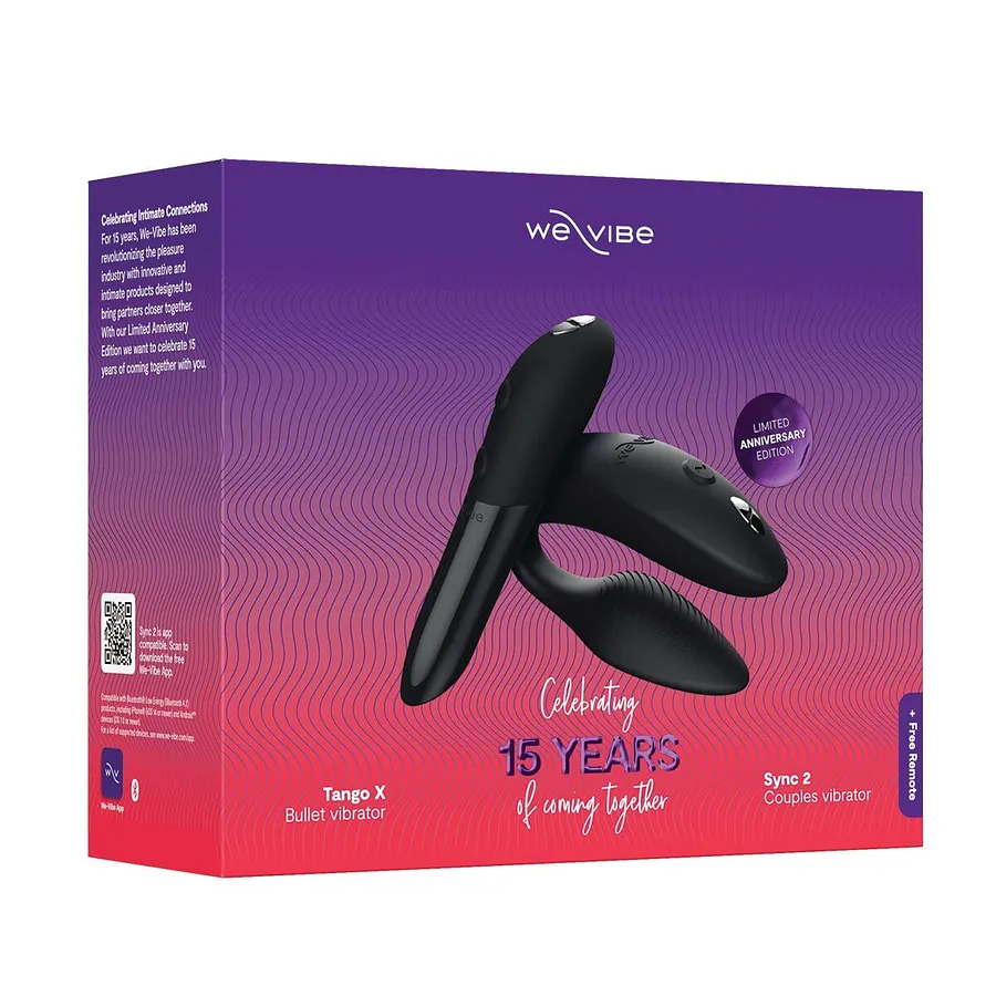 Подарунковий набір We-Vibe 15 Year Anniversary Collection, смарт-вібратор для пар + віброкуля
