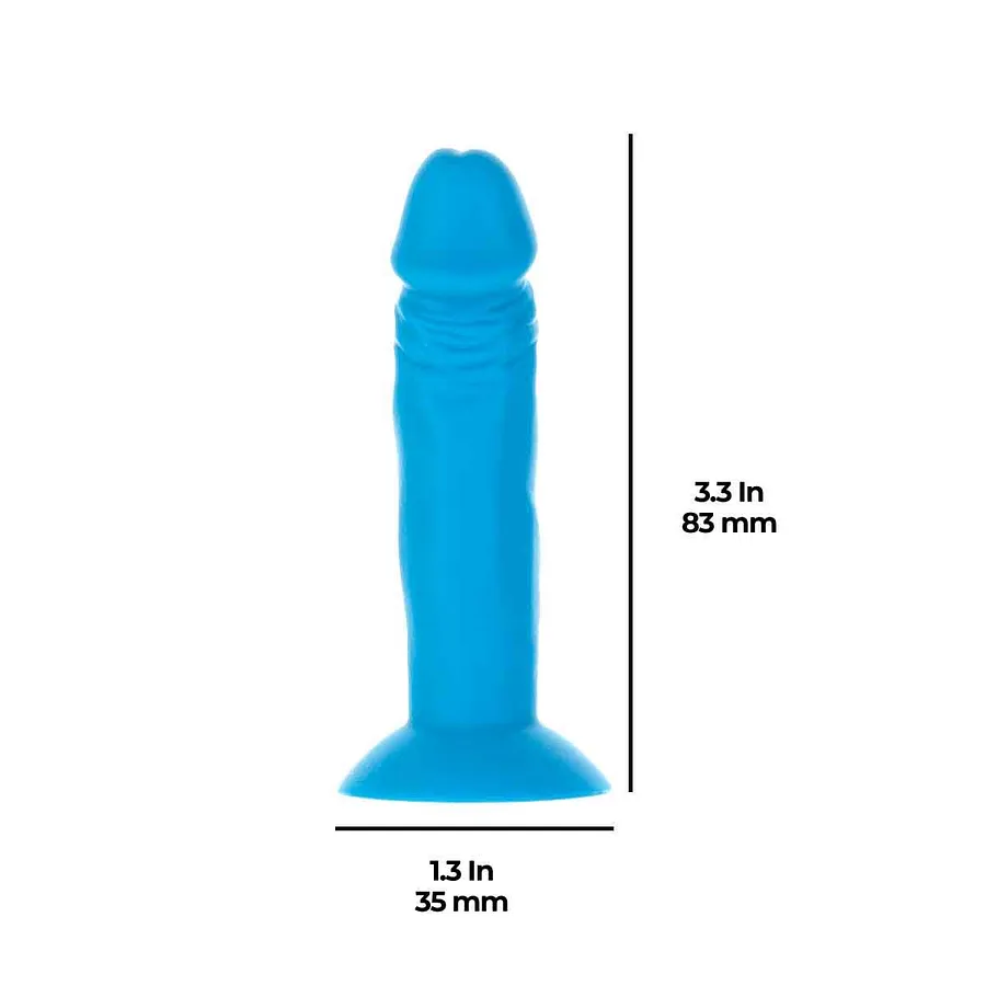 Набір фалоімітаторів ADDICTION Silly Willy 3.3” Silicone Dildo, 3 кольори, 12 шт