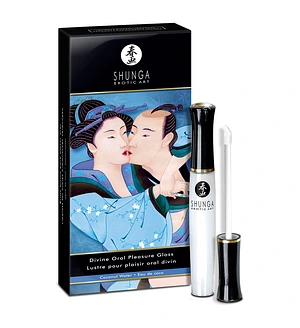 Стимулювальний блиск для губ Shunga LIPGLOSS – Coconut Water (10 мл), ефект поколювання, холод-тепло
