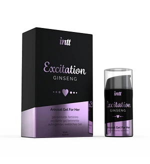Збуджувальний гель Intt Excitation (15 мл) з екстрактом женьшеню, з ефектом вібрації