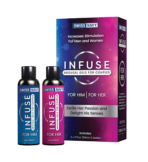 Збуджувальні гелі для пар Swiss Navy Infuse Arousal Gels for Couples 2×59 мл
