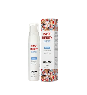 Стимулювальний гель EXSENS Kissable Raspberry Mint 15мл можна для поцілунків, охолоджувальний