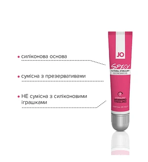 Збуджувальний гель для клітора JO SPICY WARMING (10 мл), розігрівальний