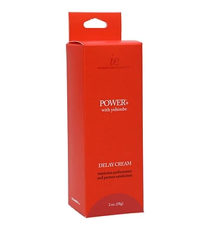 Потужний крем-пролонгатор Doc Johnson Power+with Yohimbe Delay Cream, екстракт Йохимбе, 56 г, коробка