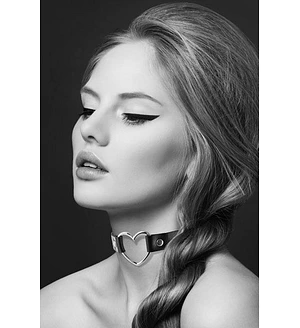 Чокер з сердечком Bijoux Pour Toi - HEART, екошкіра