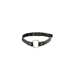 Чокер з екошкіри Bijoux Indiscrets Maze – Single Choker Black