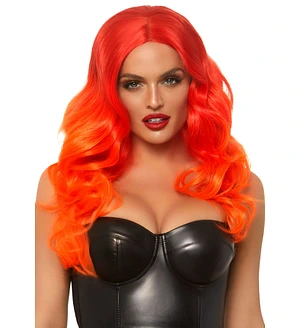 Руда перука омбре Leg Avenue Ombre long wavy wig, довга, локони, 61 см