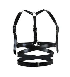 Шкіряна портупея Art of Sex - Melani Leather harness, Чорна XS-M