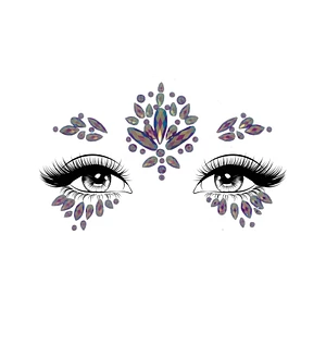 Стрази-прикраси для обличчя Leg Avenue Verity face jewels sticker, наліпки