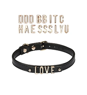 Чокер Liebe Seele DIY Choker with 21 Removable Letters, знімні букви, 21 буква в комплекті