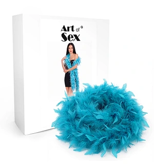 Боа з пір’я Art of Sex, довжина 2 метри, колір блакитний