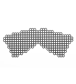 Маска на обличчя Bijoux Indiscrets - Erika Mask, вінілова, клейове кріплення, без зав'язок
