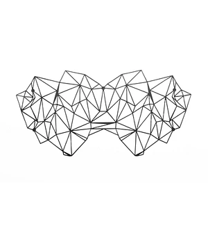 Маска на обличчя Bijoux Indiscrets - Kristine Mask, вінілова, клейове кріплення, без зав'язок