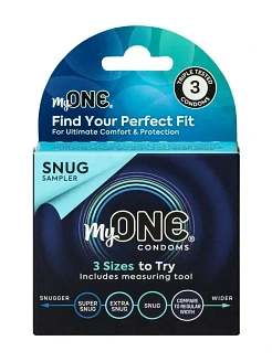 Презервативи MyONE Snug 3 Sampler шт, картонна коробка