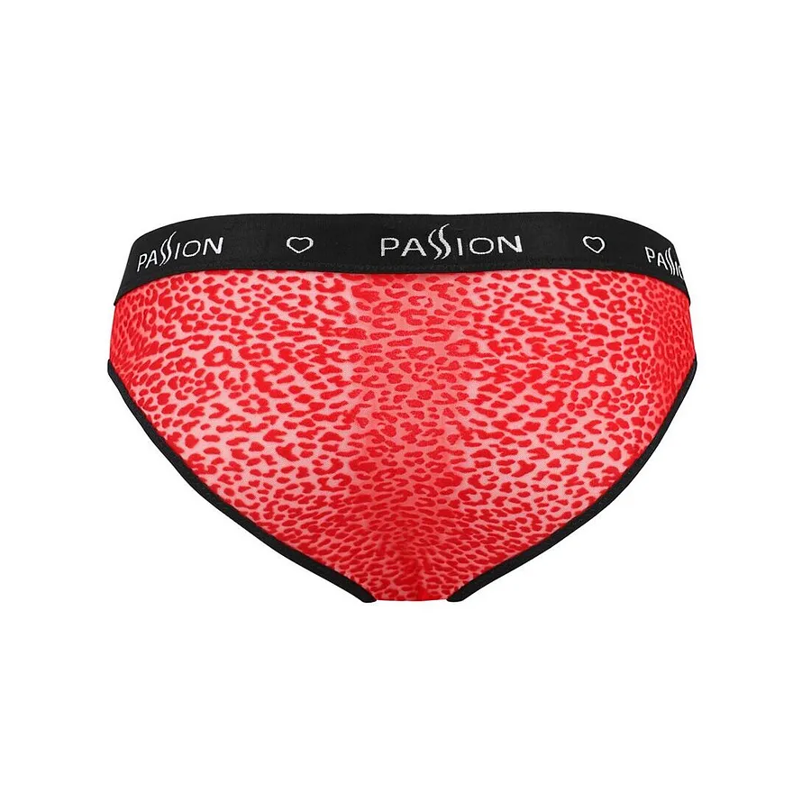 Чоловічі напівпрозорі труси Passion 031 SLIP MIKE, під леопард