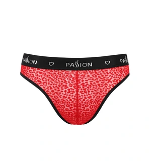 Чоловічі напівпрозорі труси Passion 031 SLIP MIKE, під леопард