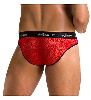 Чоловічі напівпрозорі труси Passion 031 SLIP MIKE, під леопард
