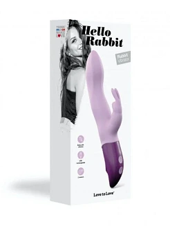 Вібратор-кролик Love To Love Hello Rabbit з гнучким стовбуром і стимуляцією точки G