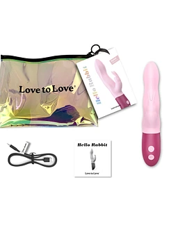 Вібратор-кролик Love To Love Hello Rabbit з гнучким стовбуром і стимуляцією точки G