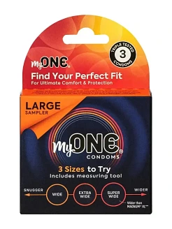 Презервативи MyONE Large Sampler 3 шт, картонна коробка