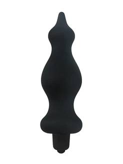 Анальна пробка з вібрацією Adrien Lastic Bullet Amuse Black, макс. діаметр 3,9 см