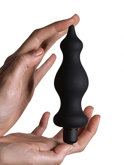 Анальна пробка з вібрацією Adrien Lastic Bullet Amuse Black, макс. діаметр 3,9 см