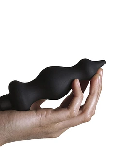 Анальна пробка з вібрацією Adrien Lastic Bullet Amuse Black, макс. діаметр 3,9 см